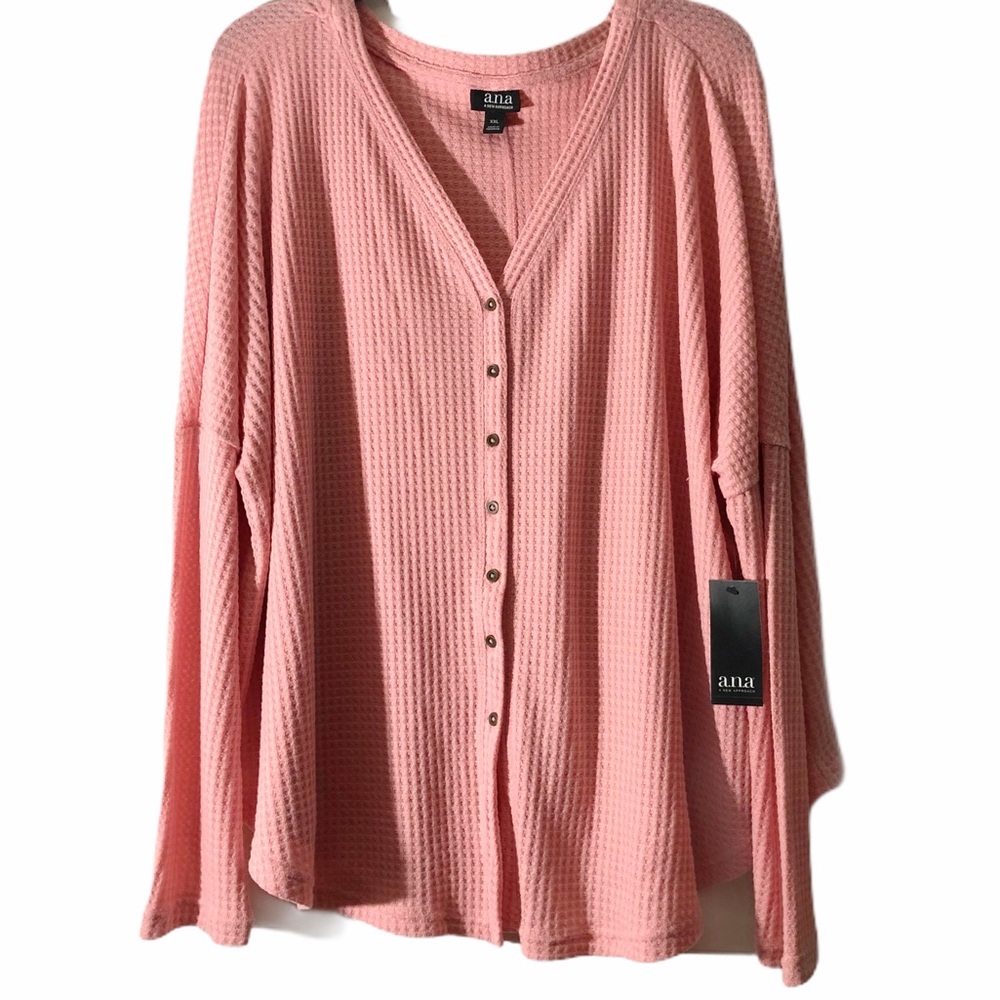 Plus Size Waffle Knit Cardigan